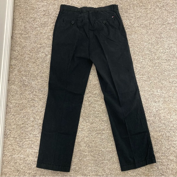 Mens Tommy Hilfiger Black Trousers Size 30 - Picture 3 of 4
